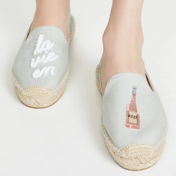 Soludos | NEW without Box La Vie en Rose Chambray Espadrilles Size 6 - Picture 2 of 14